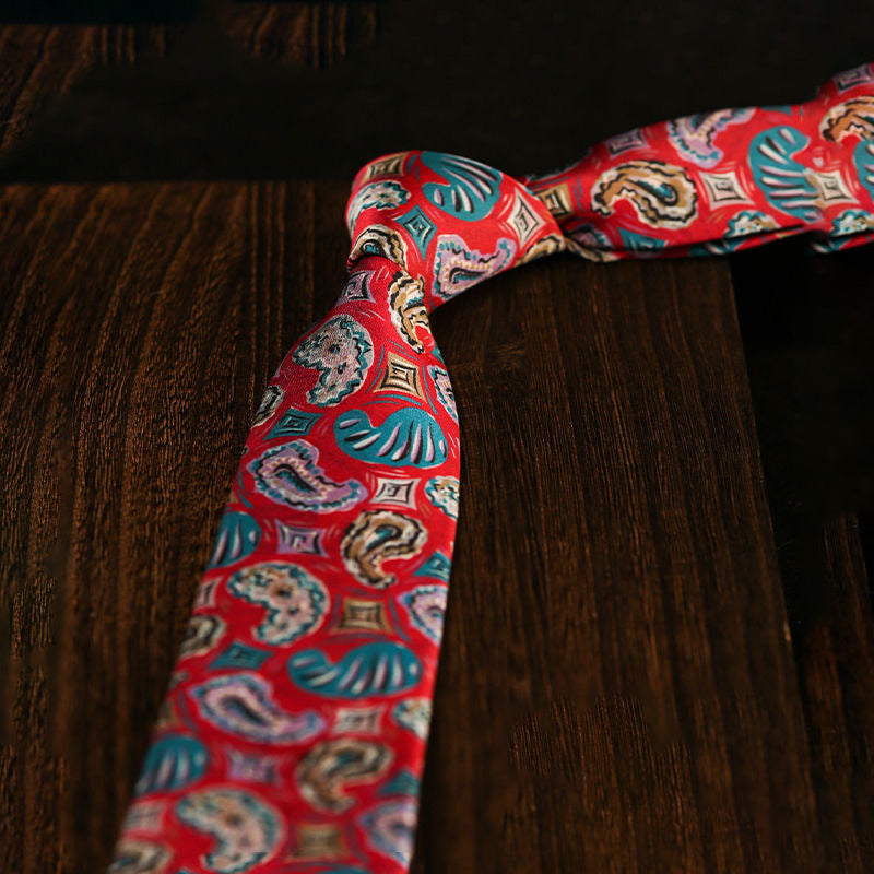 Men's Retro Style Fashion Floral Necktie