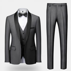 Men's Classic Groom Shawl Lapel Tuxedo 3 Piece Suits