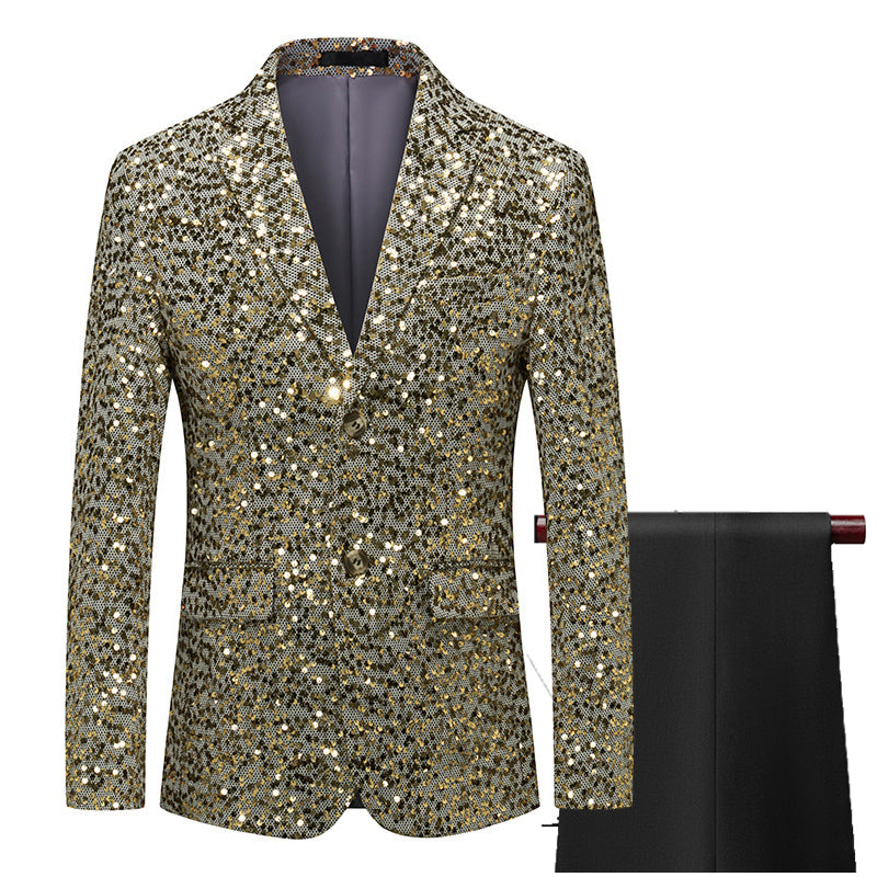 Gold sequin hot sale mens jacket