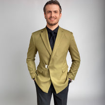Casual Business Men's Suit Regular Fit Blazer Notched Lapel Tuxedo