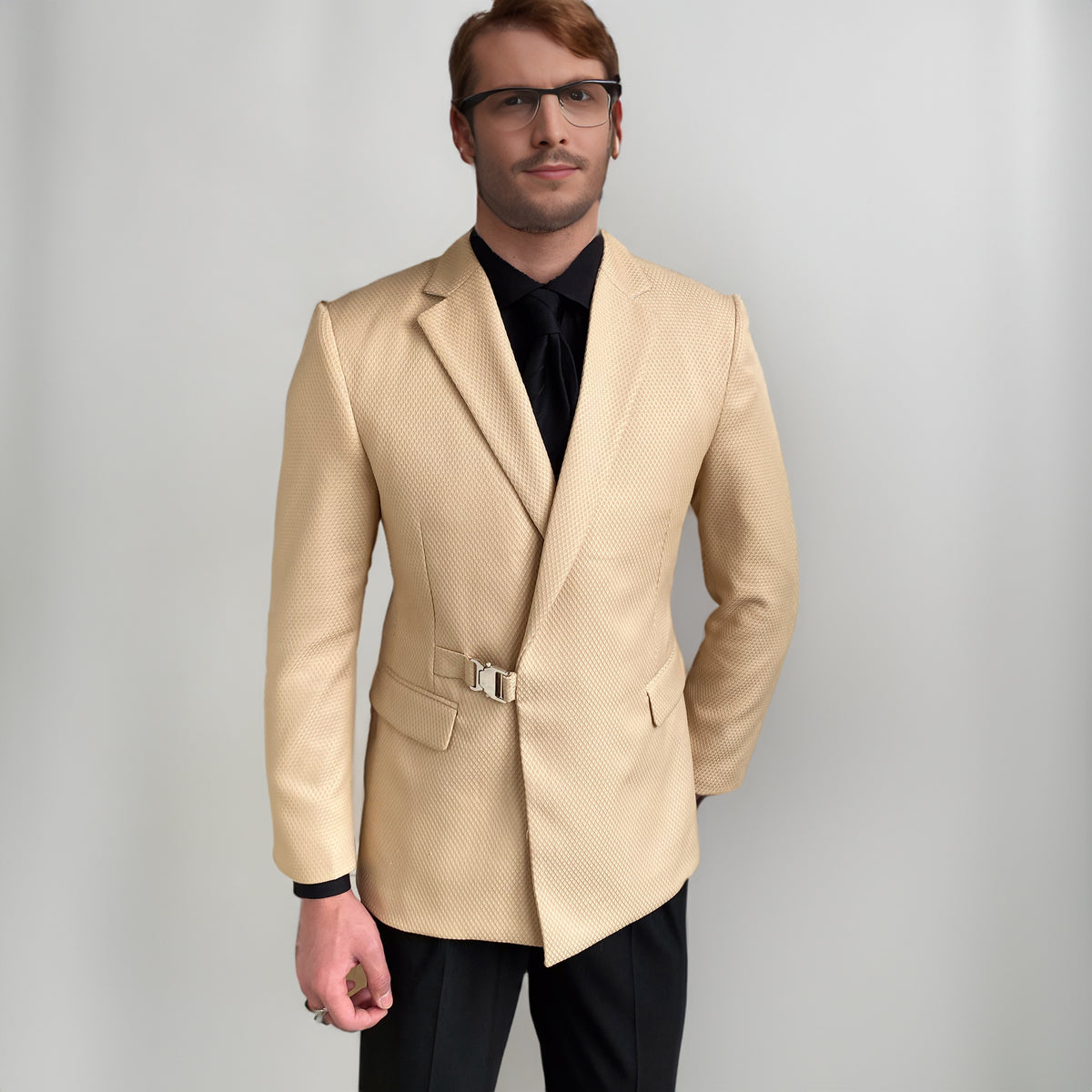 Casual Business Men's Suit Regular Fit Blazer Notched Lapel Tuxedo