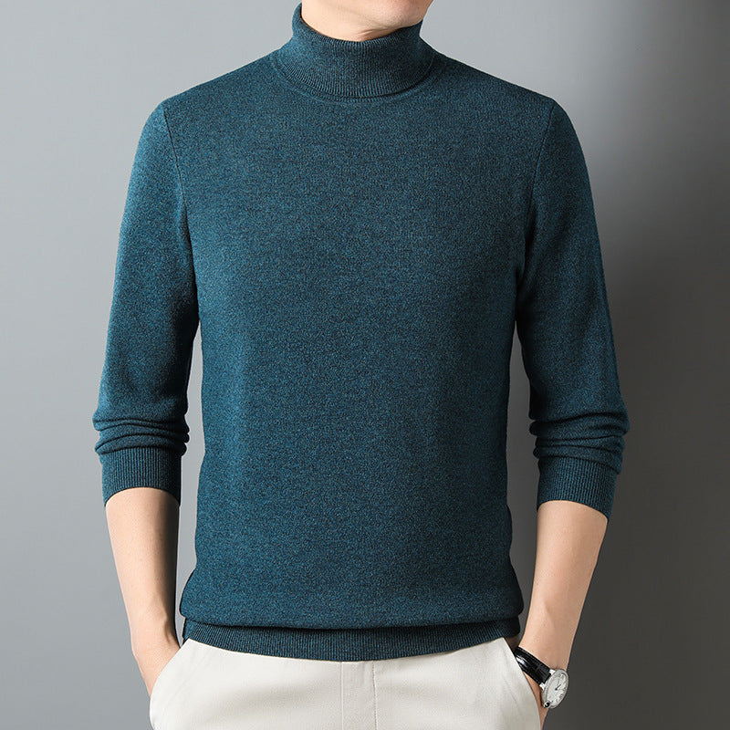 Men's Classic Wool Cashmere Soft Turtleneck Sweater